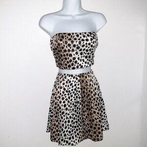 Cheetah-Leopard Print Handmade Top & Skirt * Costume * Dance, Club * Sz X Small